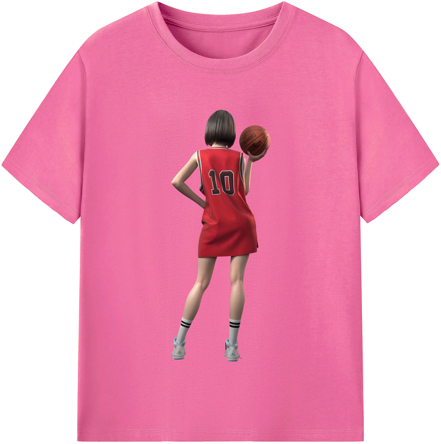 （画像用） SLAM DUNK／スラムダンク レディースカジュアルプリントTシャツ（綿100％）